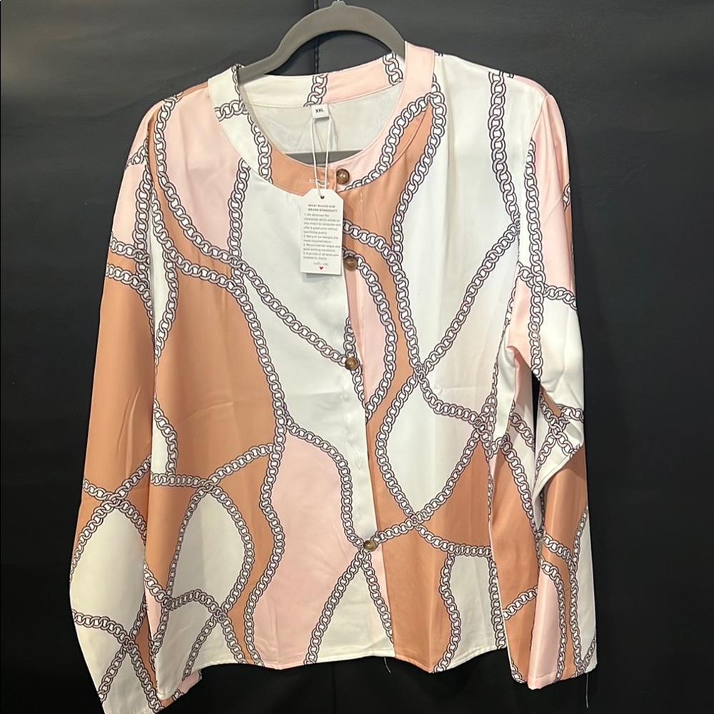 Chain Print Women's Top